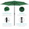 Best Choice Products 10ft Outdoor Steel Market Patio Umbrella w/ Crank, Tilt Push Button, 6 Ribs